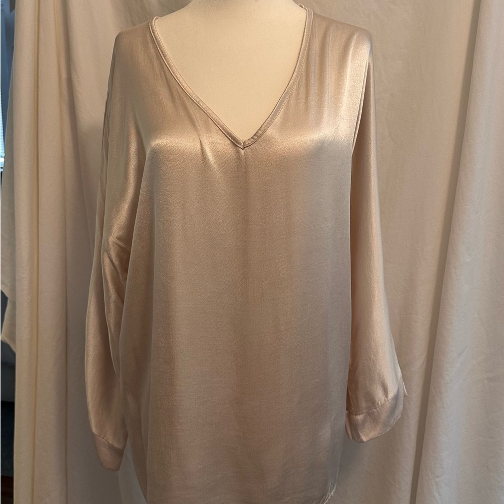 Free For Humanity Women's Elegant Champagne Blouse